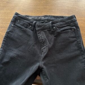 Talbots black slim ankle jeans size 14